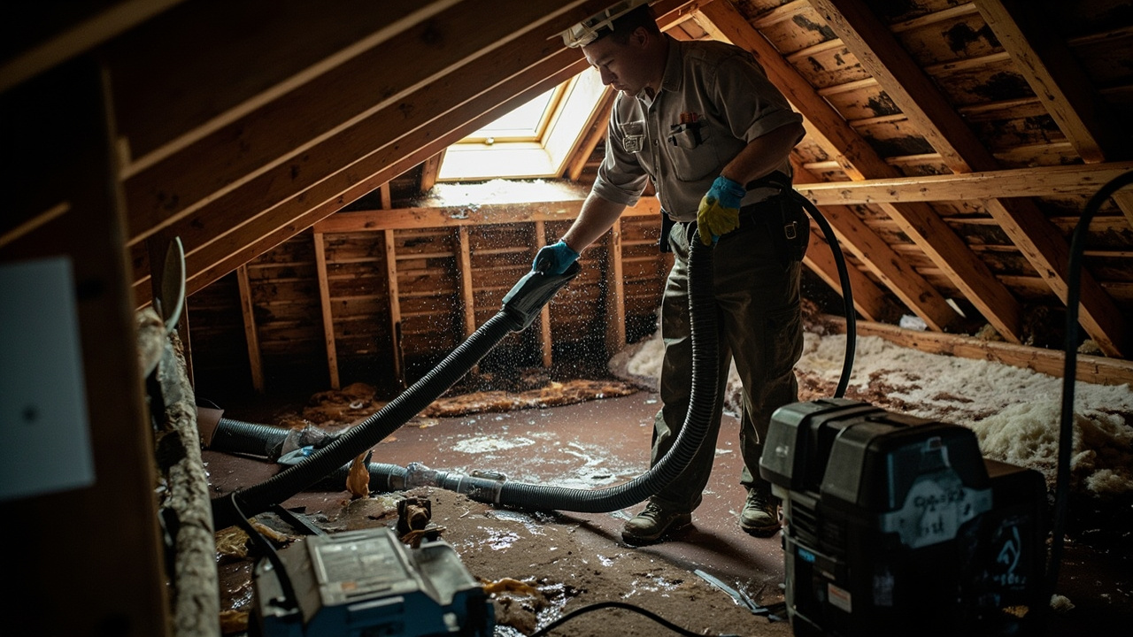 How Professional Attic Water Damage Cleanup Stops Structural Decay Before It Spreads
