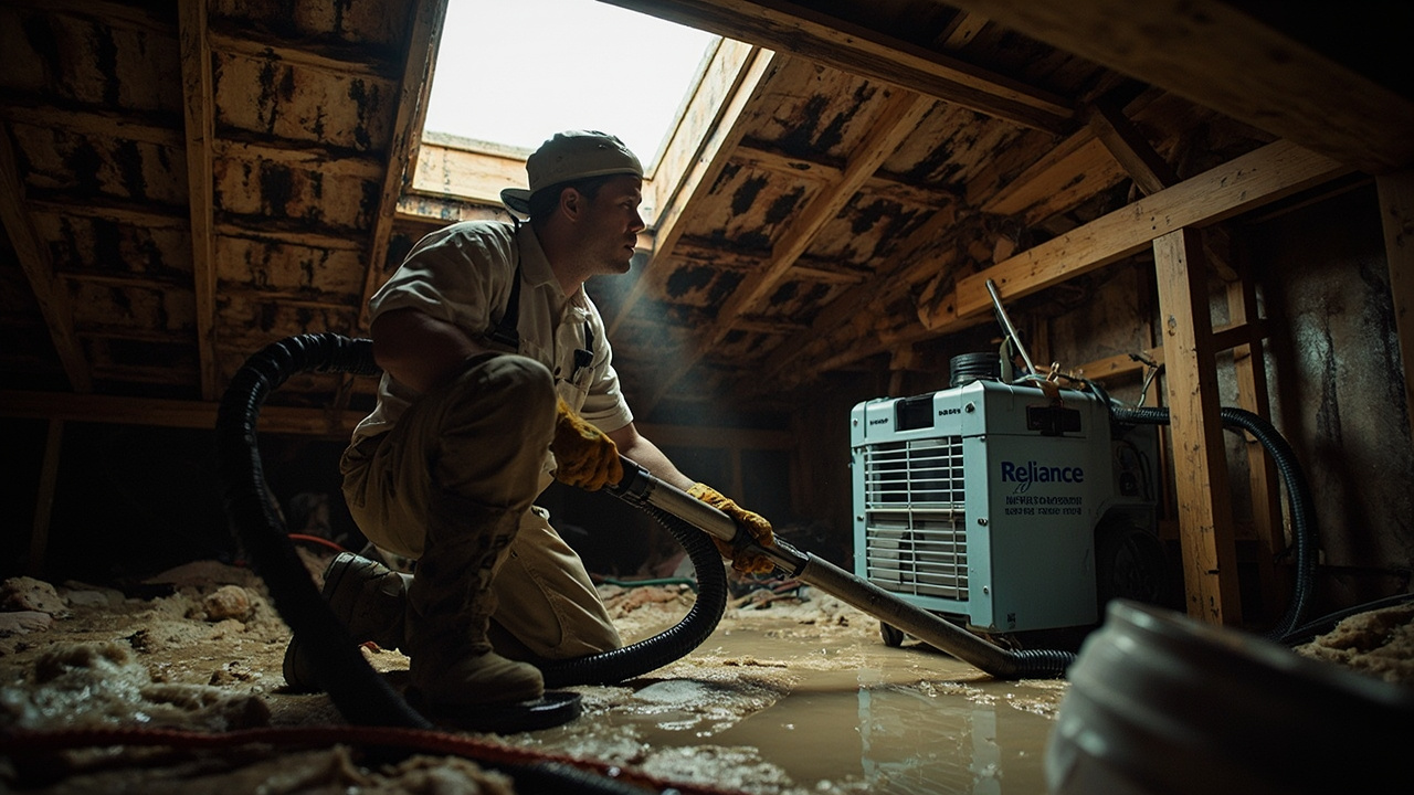Attic Water Damage Cleanup in Washington, D.C. – Expert Leak Detection and Full Structural Drying to Stop Hidden Mold Growth