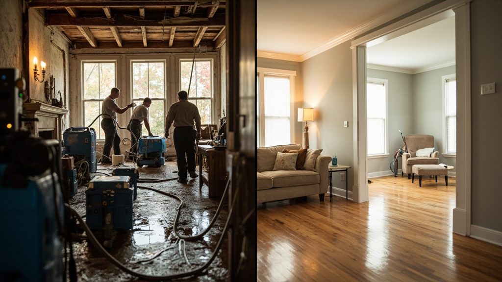 Water Mitigation vs Restoration in Washington D.C. DC 20036