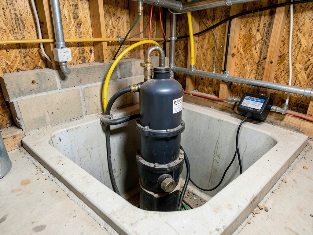 Choosing between a new sump pump and a french drai