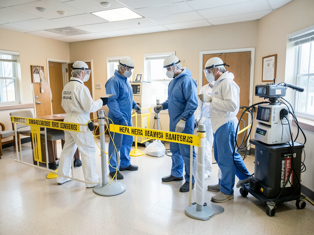 Rapid water damage response for assisted living fa